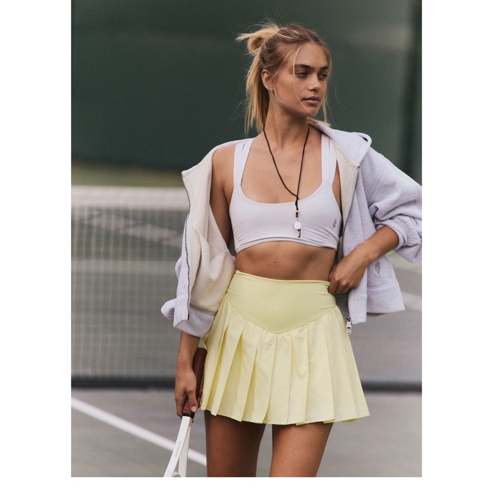 Free People Navy Swing of Things Skirt